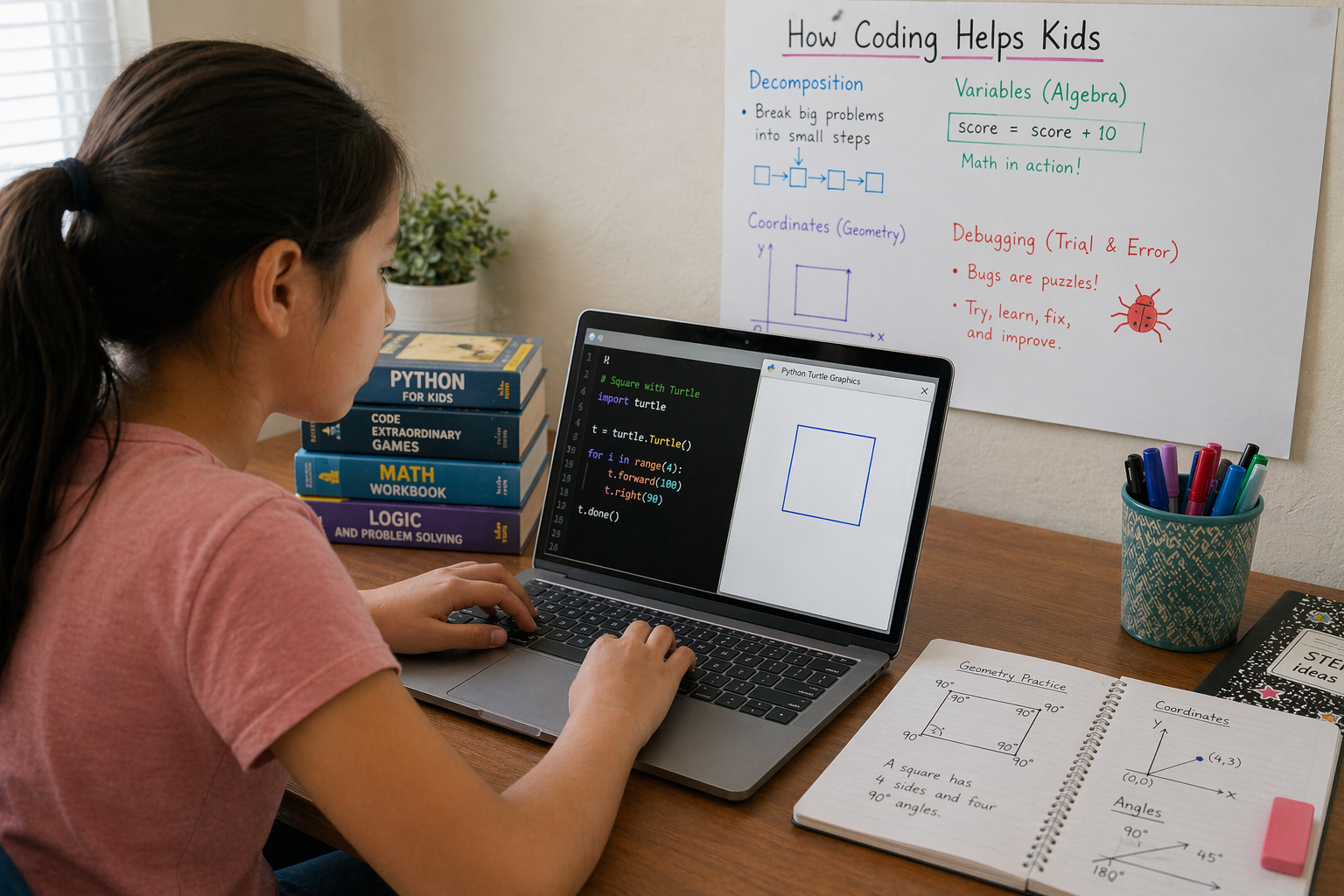 How Coding Helps Kids with Math and Problem-Solving